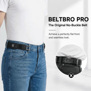 BeltBro Pro – Ultra Comfort Buckle-Free Elastic Belt (2-Pack)